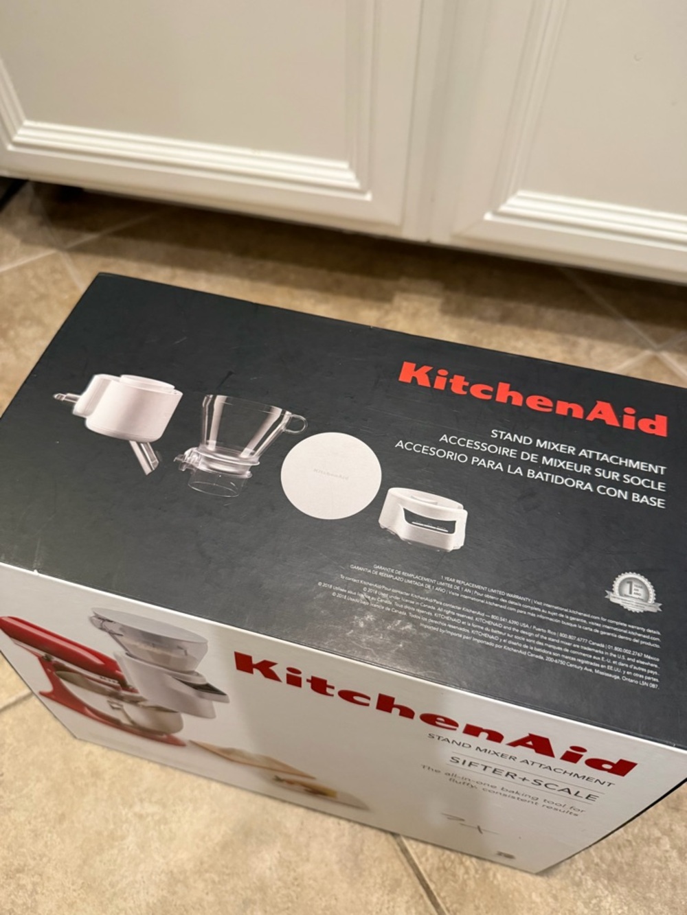 KitchenAid KSMSFTA Stand Mixer Sifter Scale Attachment Baking - Picture 3 of 9